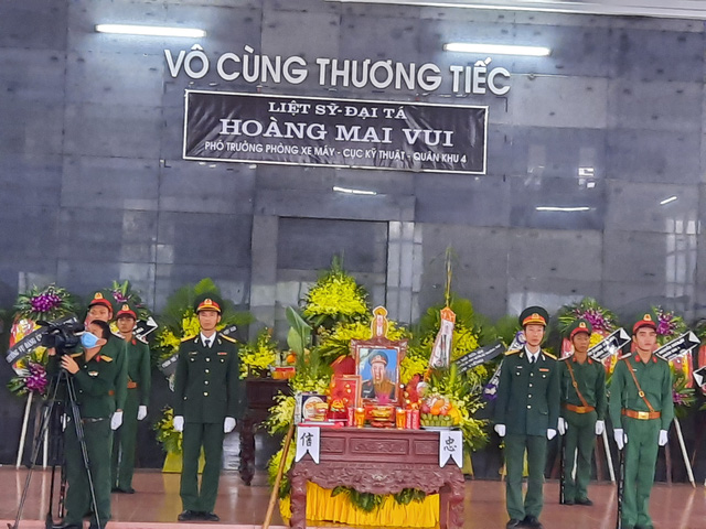 Lễ viếng Đại tá Hoàng Mai Vui tại Nhà tang lễ tỉnh Thanh Hóa