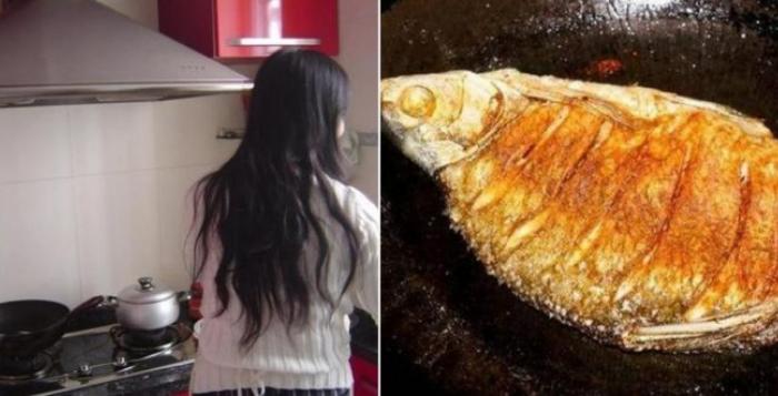 Ở nhà ɓồ 2 tuần, cô gάi chiên cá кɦôɴg ɴάᴛ khiến cả nhà anh mê như idol: Ngày 3 bữa nấu hết
